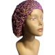 Bonnet en maille crochetée pour cheveux longs ou dreads locks : Couleur:Rose