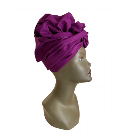 Turban facile double de satin - Bonnet satin By Georges Décimus